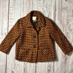 Kate Spade “look for the silver lining era” 'designer tweed jacket size D small